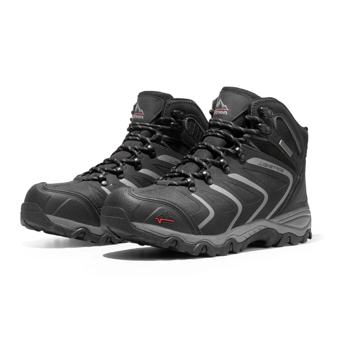 Mens Waterproof Ankle-High Hiking Boots - Lightweight Outdoor Shoes for Trekking Trails