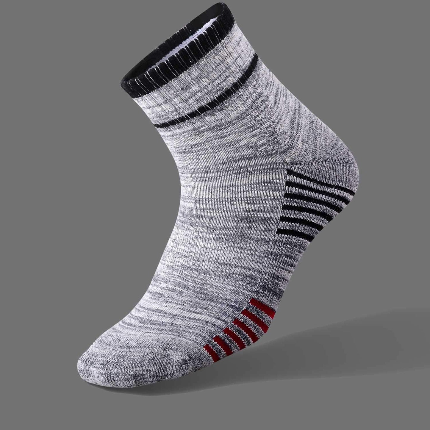 Men'S Walking Hiking Socks, Wicking Cushion Quarter Crew Socks for Mens Outdoor Sports, 3/4/5 Pair, 6-15 Size