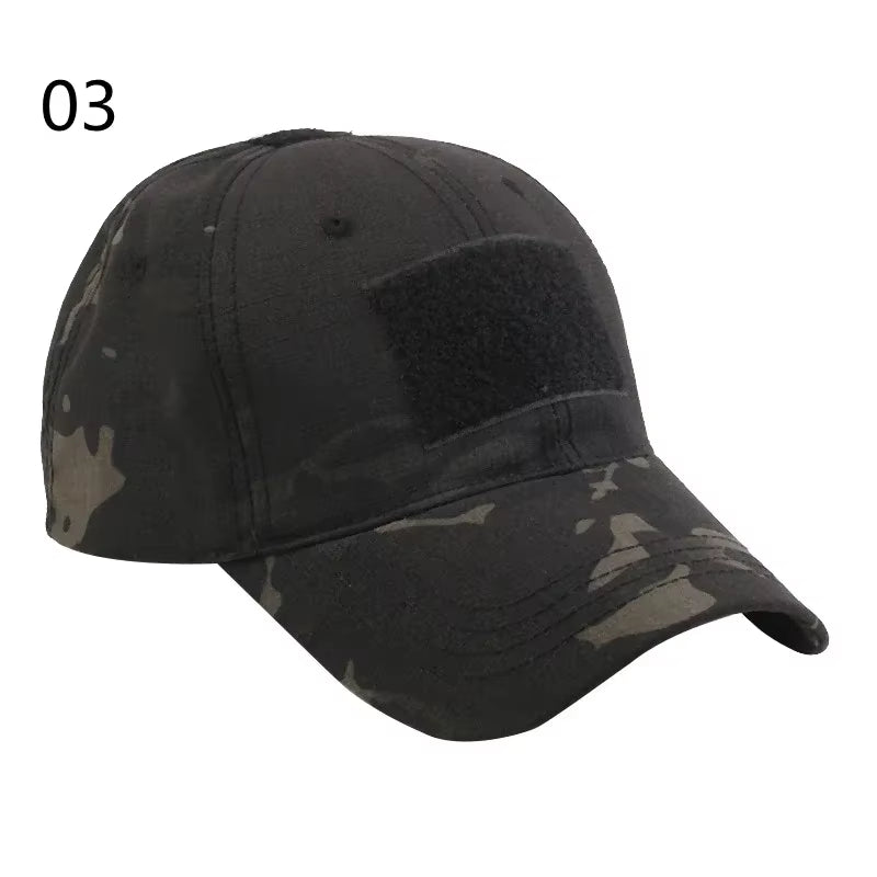 Men'S Tactical Camouflage Cap Outedoor Sports Sunhat Airsoft Fishing Hunting Hiking Cycling Baseball Cap Breathable Peaked Cap