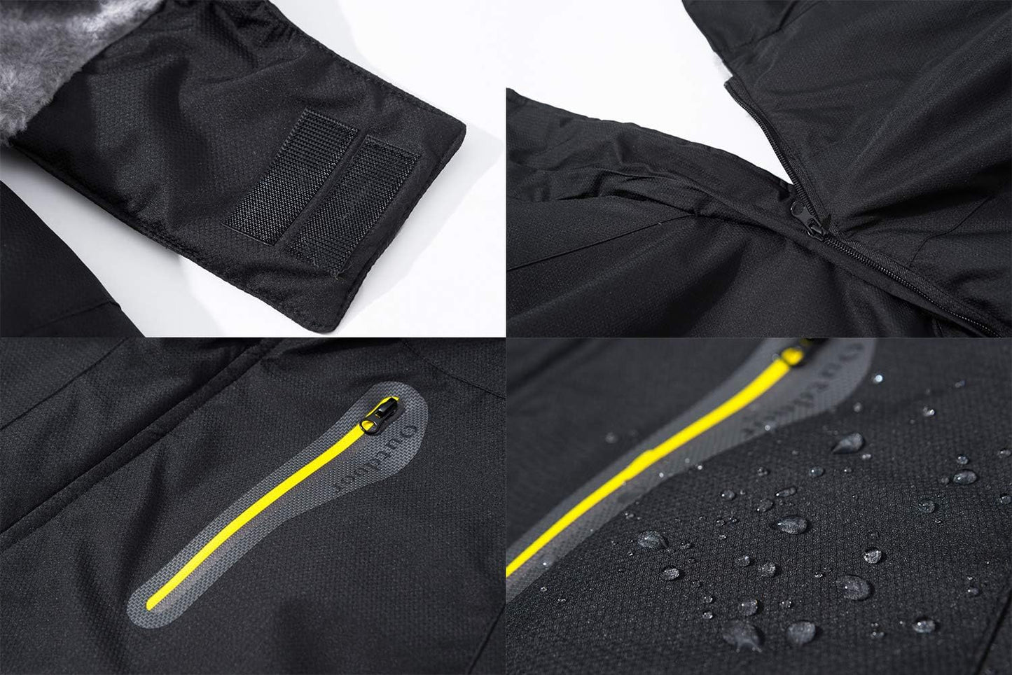 Men'S Winter Thicken Fleece Coat Windproof Hiking Snow Skiing Jackets Parka