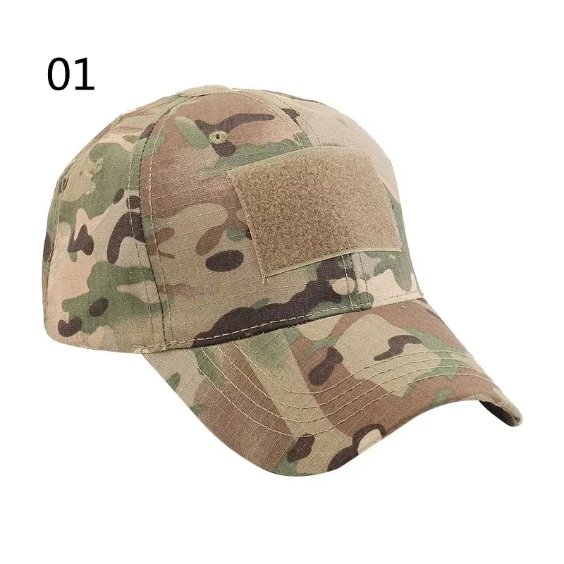 Men'S Tactical Camouflage Cap Outedoor Sports Sunhat Airsoft Fishing Hunting Hiking Cycling Baseball Cap Breathable Peaked Cap