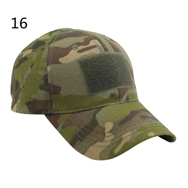 Men'S Tactical Camouflage Cap Outedoor Sports Sunhat Airsoft Fishing Hunting Hiking Cycling Baseball Cap Breathable Peaked Cap