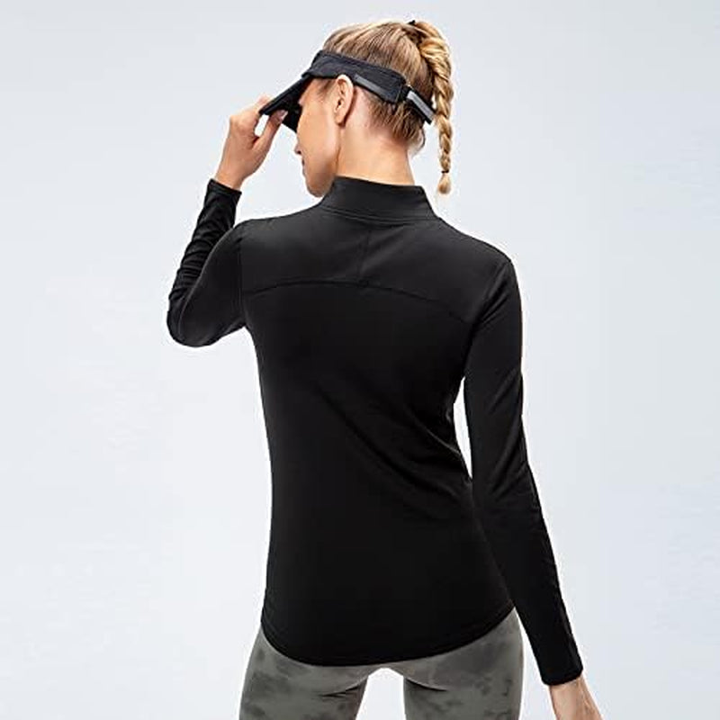 XIUTING Fleece Lined Women'S Shirt Long Sleeve Shirts Are Great for Running Jogging