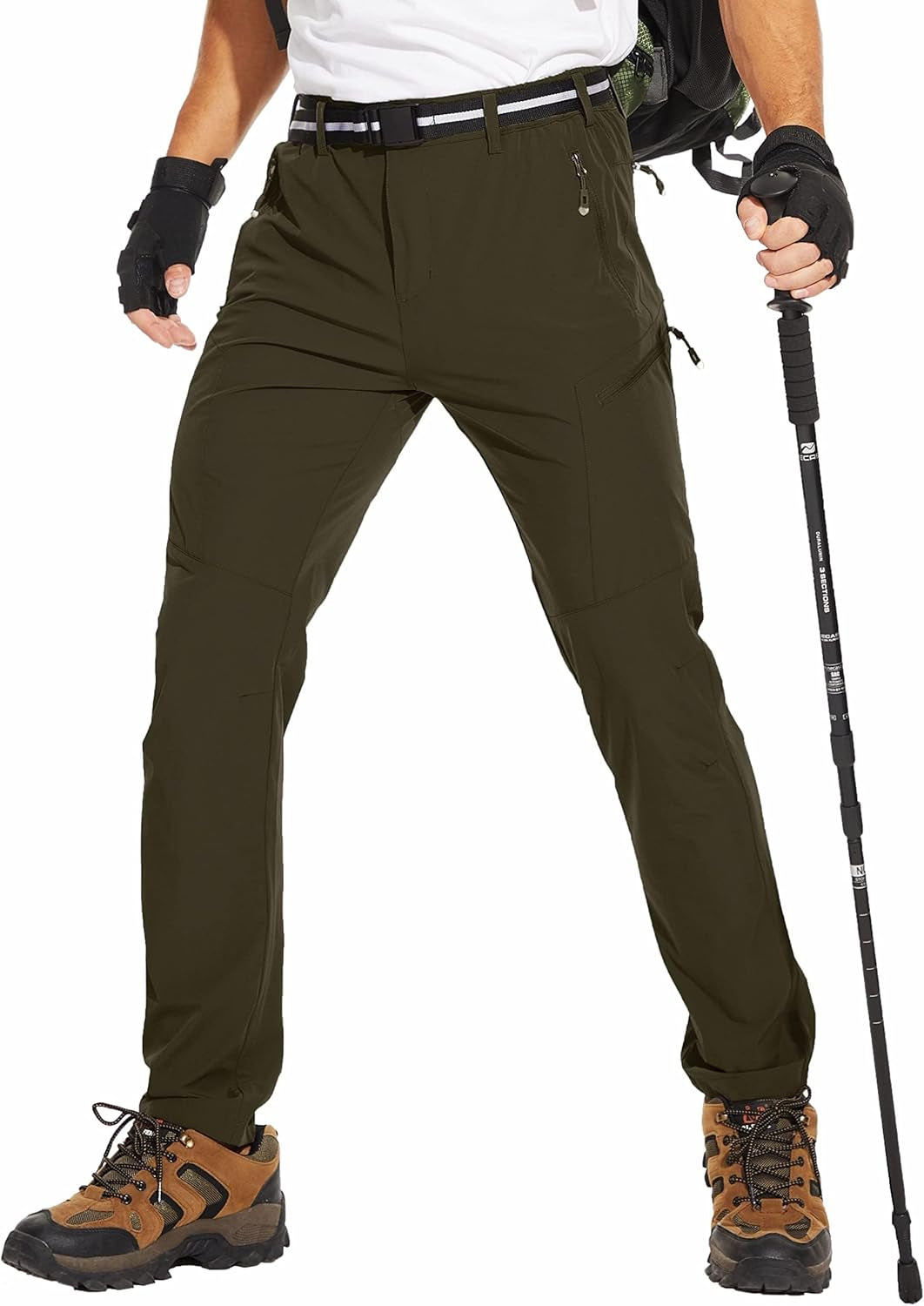 Hiking Pants Men Lightweight Mens Travel Pants Stretchy Work Pants for Men Quick Dry Fishing Pants Outdoor