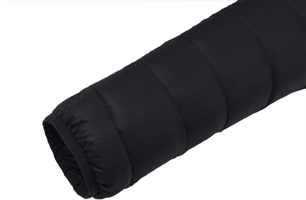 Men'S Packable Ultra Light down Jacket with Removable Hood(Black,S)