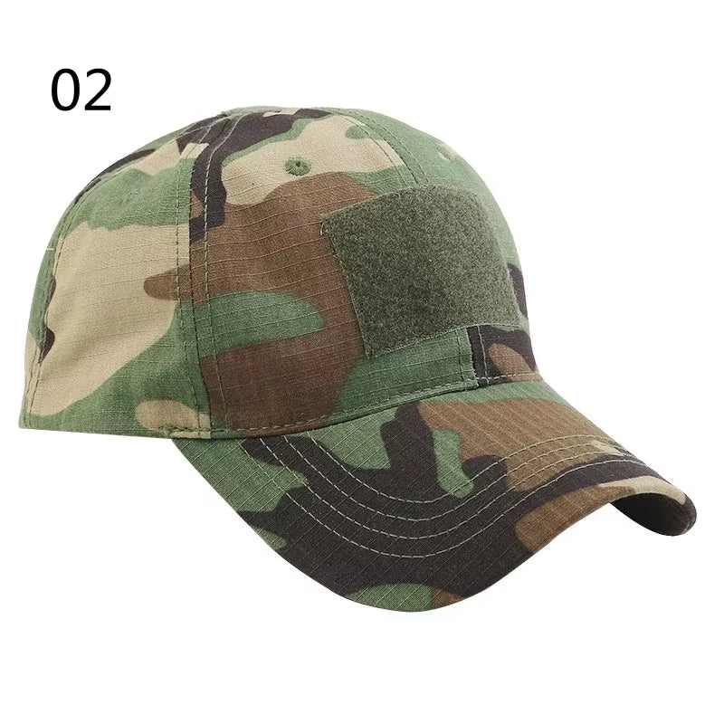 Men'S Tactical Camouflage Cap Outedoor Sports Sunhat Airsoft Fishing Hunting Hiking Cycling Baseball Cap Breathable Peaked Cap