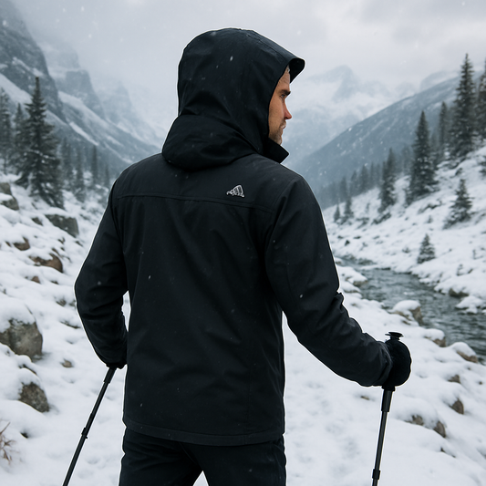 Male Lightweight Waterproof Hooded Rain Jacket