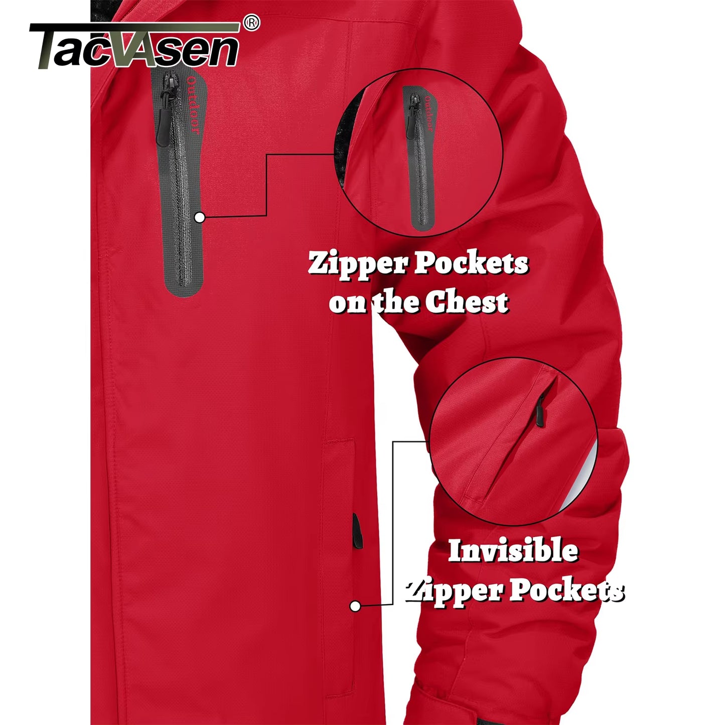 Winter Thicken Fleece Jacket Mens Waterproof Hiking Skiing Jackets Outdoor Mountain Trekking Windbreaker Parka Male