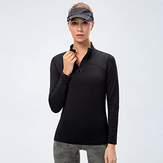 XIUTING Fleece Lined Women'S Shirt Long Sleeve Shirts Are Great for Running Jogging