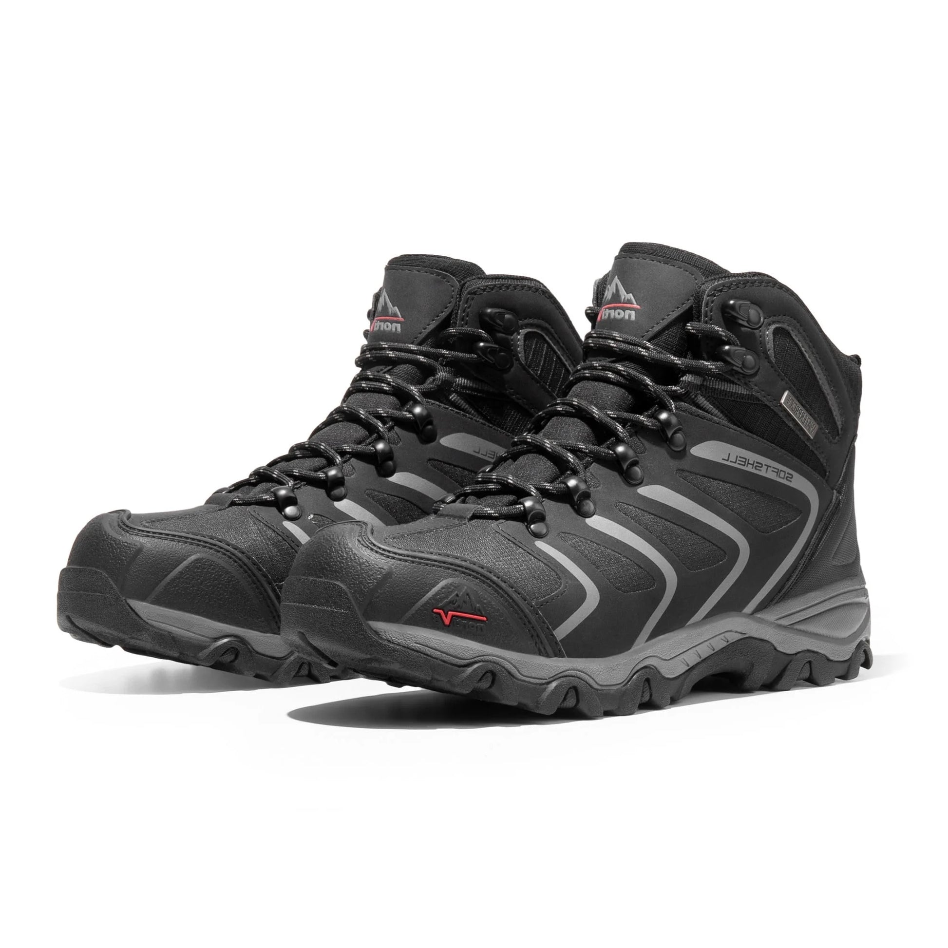 Mens Waterproof Ankle-High Hiking Boots - Lightweight Outdoor Shoes for Trekking Trails