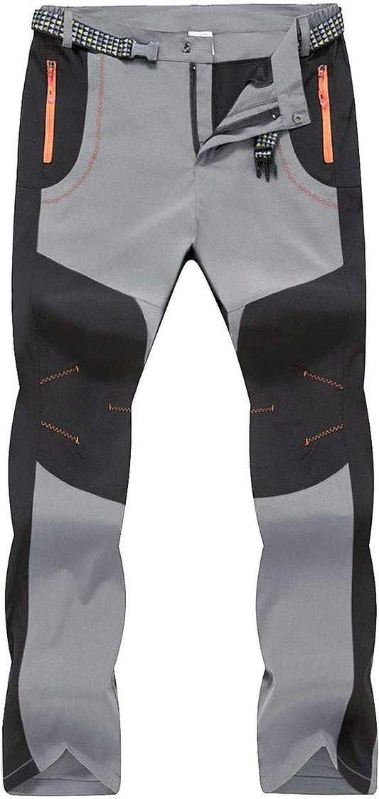 Waterproof Pants for Men Hiking Pants Work Pants Summer Pants with Pockets Slim Fit Climbing Pants Travel Pants Camping Pants Quick Dry Pants Men