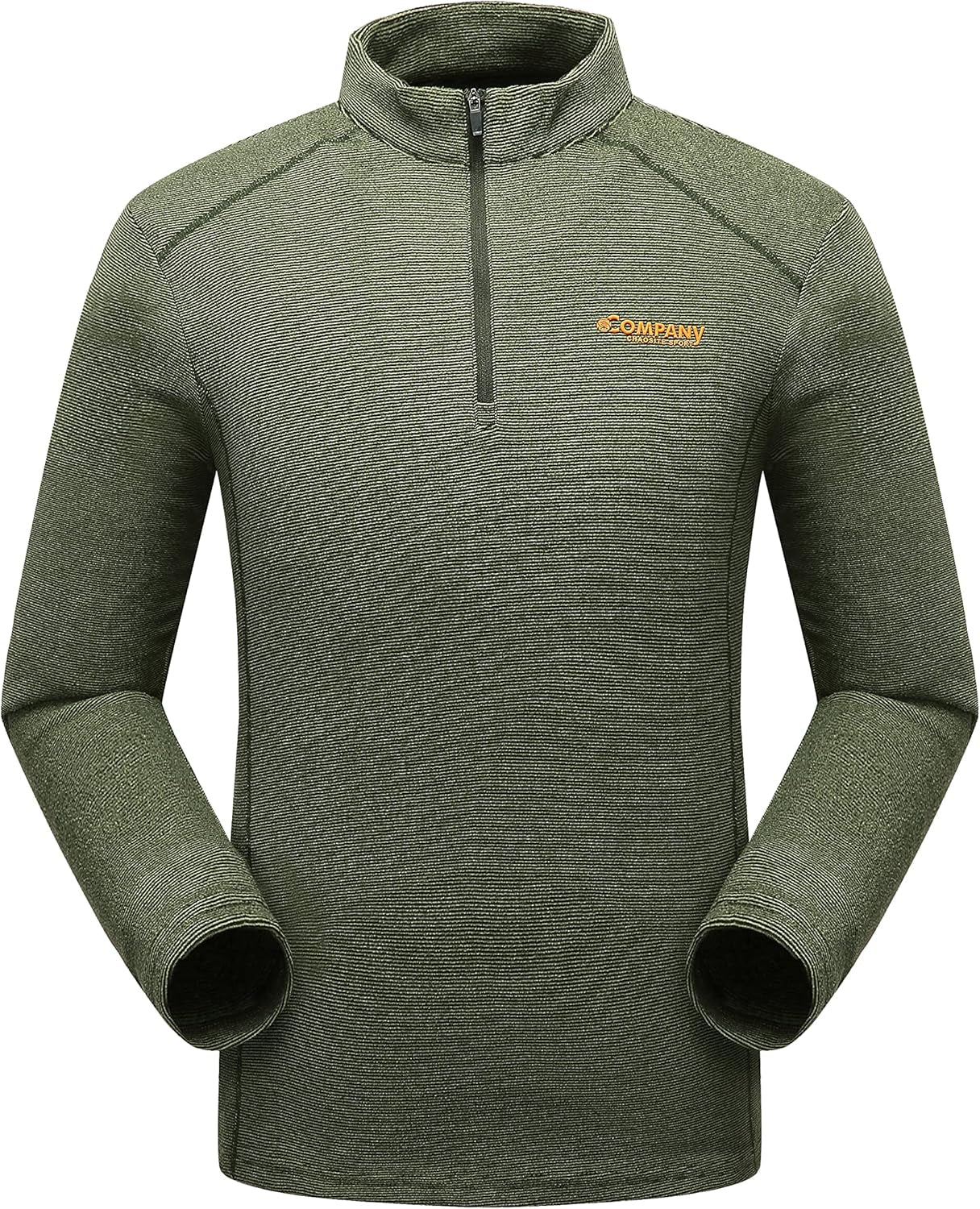 Men'S Long Sleeve Quarter-Zip Fleece Sweatshirt Pullover