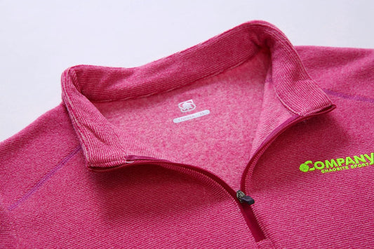 Women'S Long Sleeve Quarter-Zip Fleece Sweatshirt Pullover