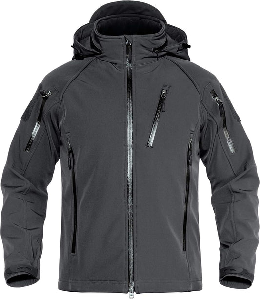 Men'S Special Ops Military Jacket Water Resistant Windproof Tactical Winter Zip up Rain Coat Hunting Outdoors
