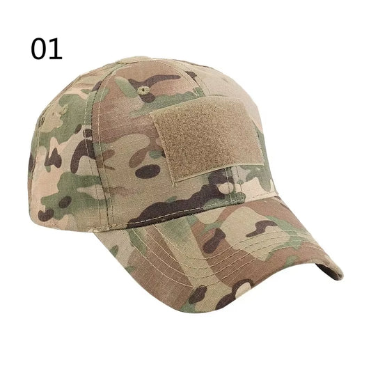 Men'S Tactical Camouflage Cap Outedoor Sports Sunhat Airsoft Fishing Hunting Hiking Cycling Baseball Cap Breathable Peaked Cap