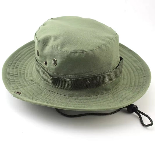 Camouflage Cap Boonie Hat Caps Camo Men Outdoor Sports Sun Bucket Cap Fishing Hiking Hunting Hats 60CM