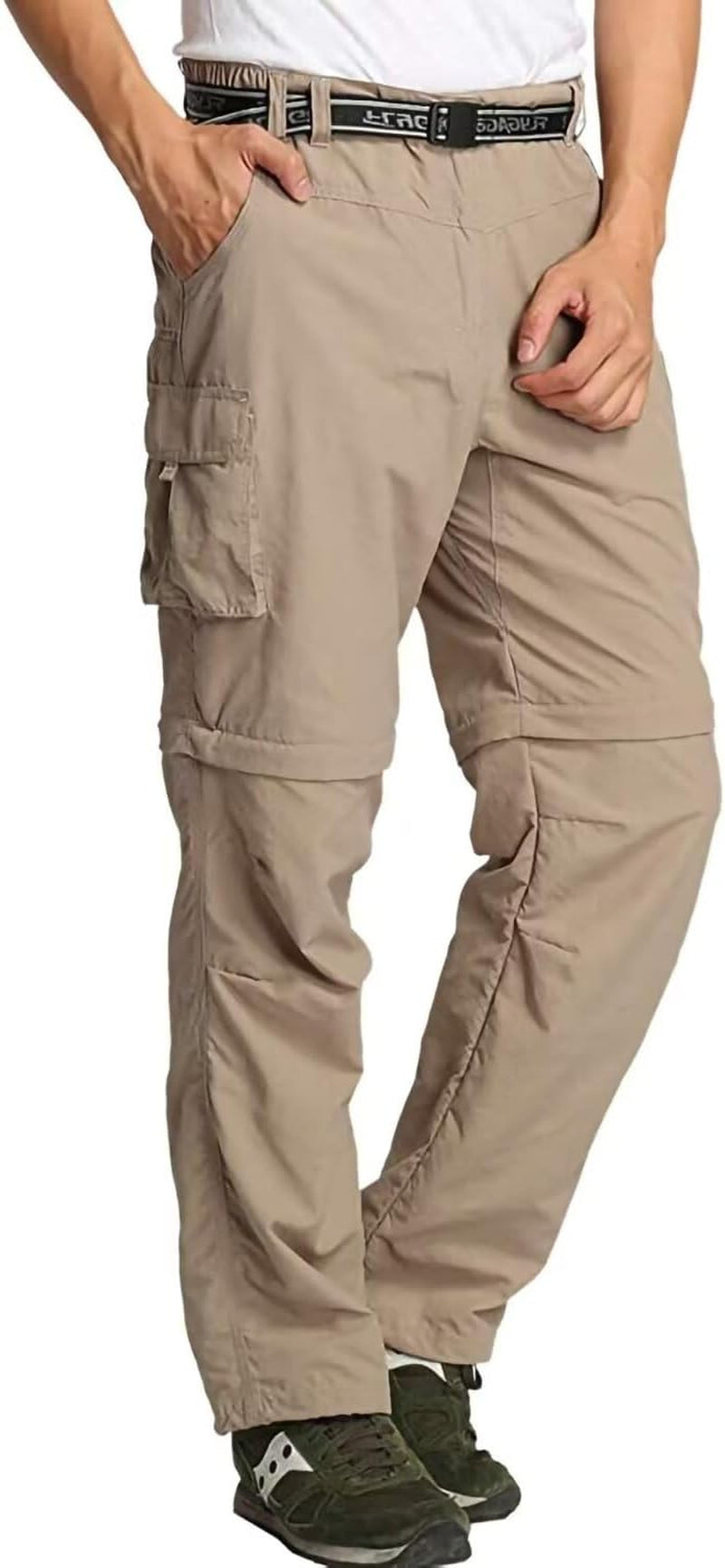 Men’S Hiking Pants Zip off Cargo Pants Lightweight Quick Dry Convertible Outdoor Shorts