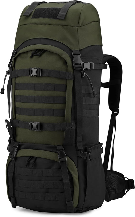 65L Molle Hiking Internal Frame Backpack with Rain Cover for Camping,Backpacking