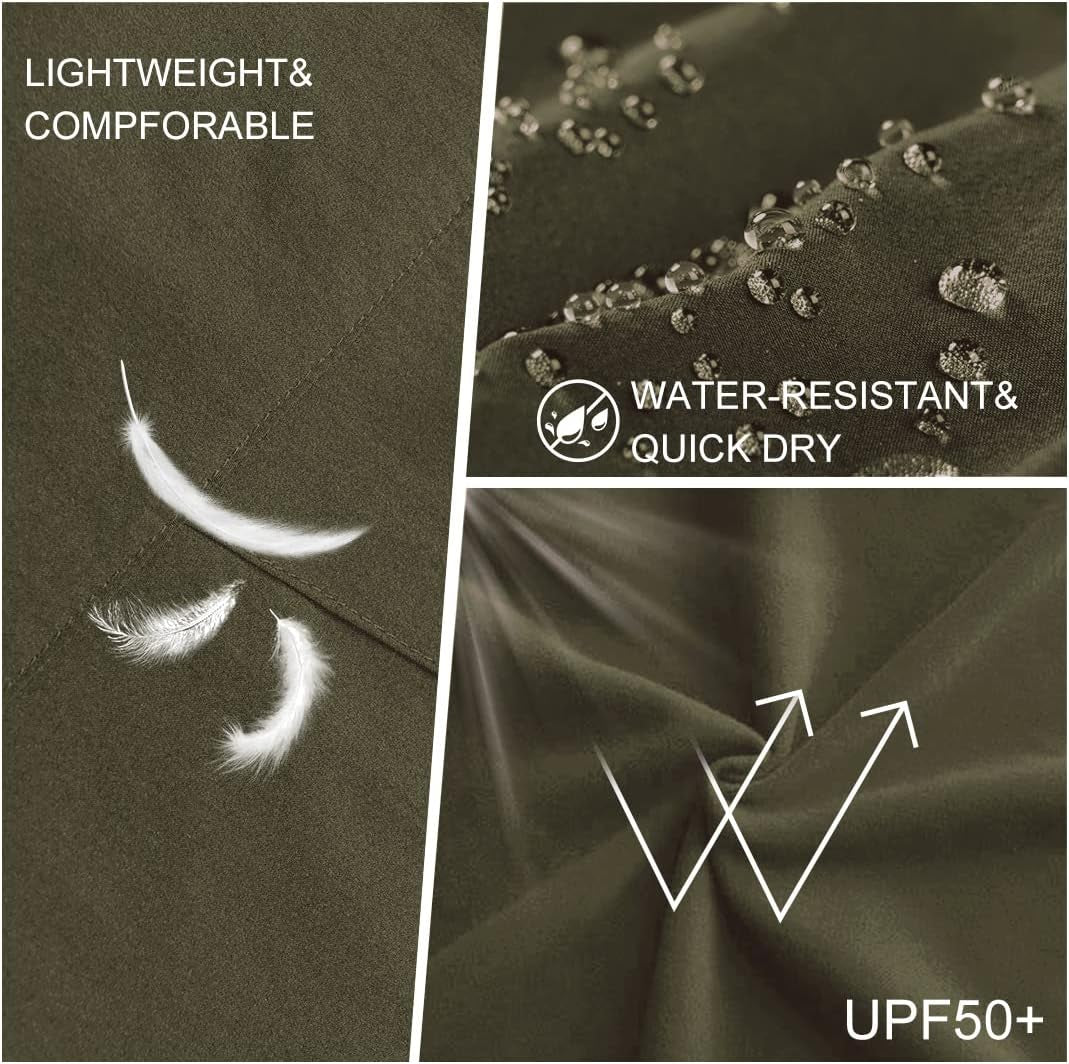 Hiking Pants Men Lightweight Mens Travel Pants Stretchy Work Pants for Men Quick Dry Fishing Pants Outdoor