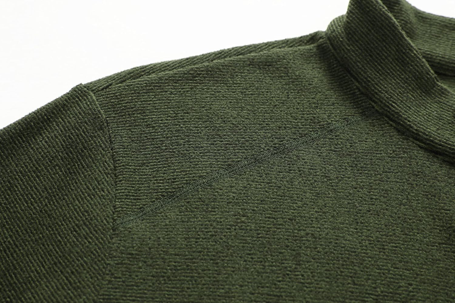 Men'S Long Sleeve Quarter-Zip Fleece Sweatshirt Pullover