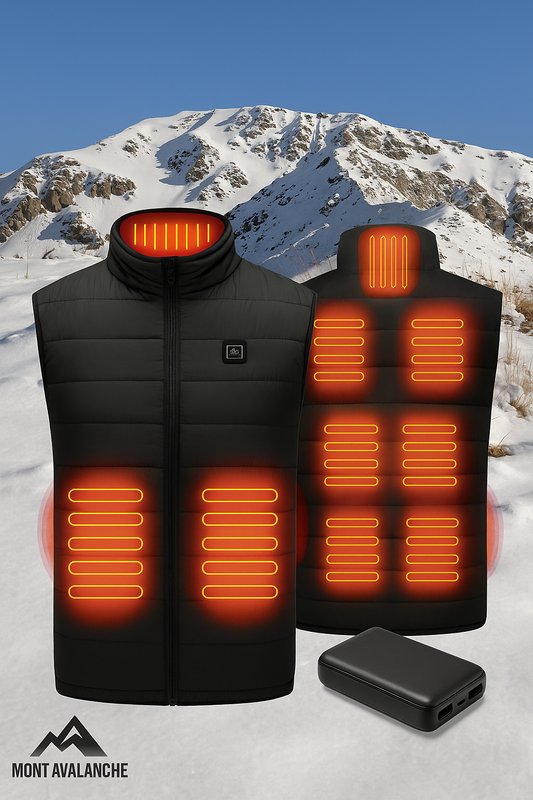 Men's Heated Vest – 3 Heating Levels & 9 Zones, Lightweight & Washable