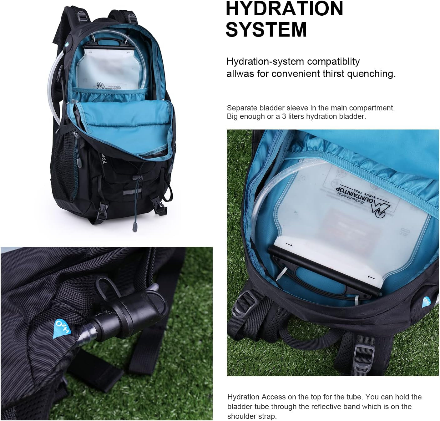40L Hiking Backpack,Lightweight Travel Backpack for Men Women Outdoor Backpacking, Camping