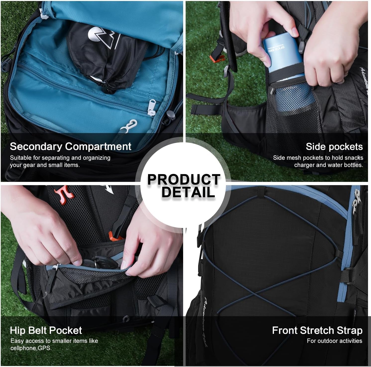 40L Hiking Backpack,Lightweight Travel Backpack for Men Women Outdoor Backpacking, Camping