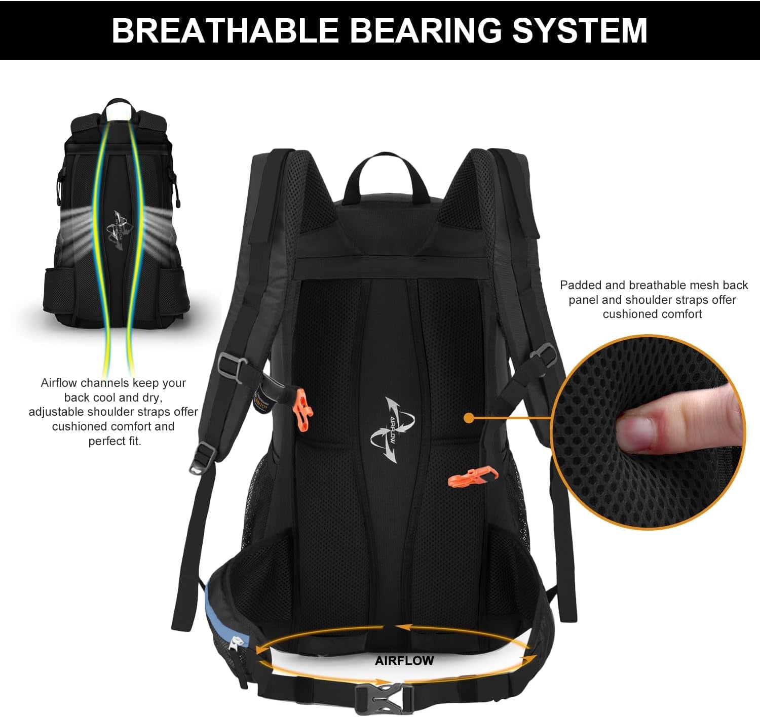 40L Hiking Backpack,Lightweight Travel Backpack for Men Women Outdoor Backpacking, Camping